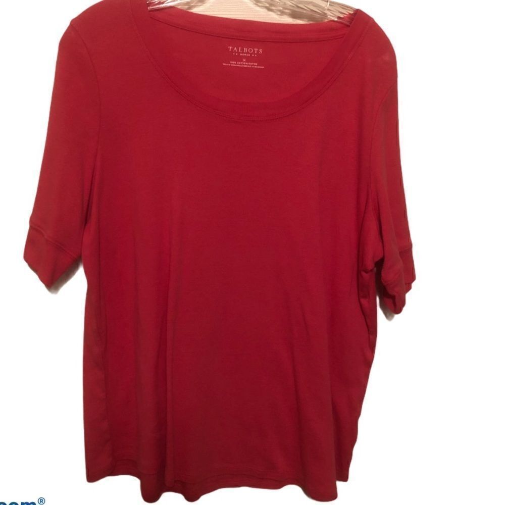Talbots Scoop Neck SS Tee 1X
